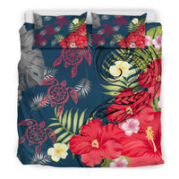 Hawaii Turtle Polynesian Hibiscus Plumeria Tropical - Bedding Set AH - Polynesian Pride