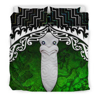 New Zealand Maori Taiaha Mauri Poutama Bedding Set - Polynesian Pride