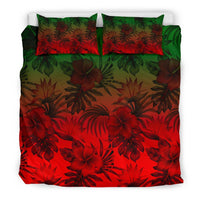 Polynesian Bedding Set - Red Hibiscus Patterns - Polynesian Pride