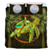 Marshall Islands Bedding Set - Polynesian Turtle Palm Tree - Polynesian Pride