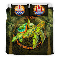 Tahiti Bedding Set - Polynesian Turtle Palm Tree - Polynesian Pride