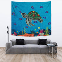 Sea Cartoon Tapestry - Polynesian Pride