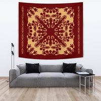 Hawaiian Quilt Vintage Tapestry - Polynesian Pride