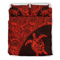 Turtle Mermaid Polynesian Duvet Cover Set 01 TH90 Black - Polynesian Pride