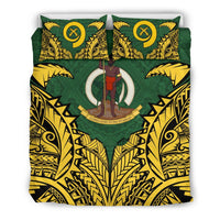 Vanuatu Duvet Cover Set - Vanuatu Coat Of Arms Premium - Polynesian Pride
