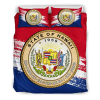 Hawaii Duvet Cover Set - Hawaiian Coat Of Arms Premium (Duvet Covers) - Polynesian Pride