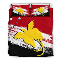 Papua New Guinea Duvet Cover Set - Papua New Guinea Flag Premium 1 - Polynesian Pride