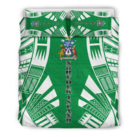 Norfolk Island Duvet Cover Set - Polynesian Tattoo Flag - Polynesian Pride