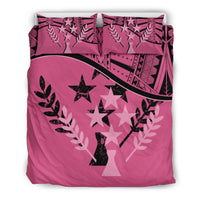 Kosrae Duvet Cover Set - Kosrae Flag Pink - Polynesian Pride