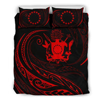 Cook Islands Bedding Set - Red - Frida Style Red - Polynesian Pride