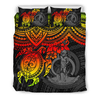 Vanuatu Polynesian Duvet Cover Set - Reggae Turtle - Polynesian Pride