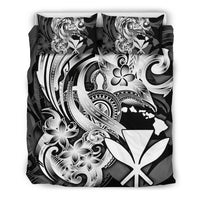 Polynesian Bedding Set - Hawaii Duvet Cover Set White Turtle Tribal - Polynesian Pride