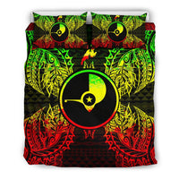 Polynesian Bedding Set - Yap Duvet Cover Set Map Reggae - Polynesian Pride