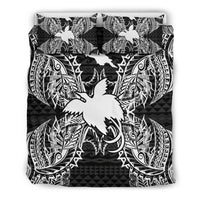 Polynesian Bedding Set - Papua New Guinea Duvet Cover Set Map Black - Polynesian Pride