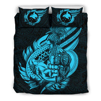Polynesian Bedding Set - Papua New Guinea Duvet Cover Set Father And Son Emerald - Polynesian Pride