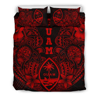 Polynesian Bedding Set - Guam Duvet Cover Sets - Red Turtle Homeland - Polynesian Pride