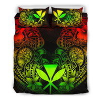 Polynesian Bedding Set - Hawaii (Kanaka Maoli) Duvet Cover Set - Reggae Turtle Homeland - Polynesian Pride