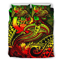 Pohnpei Bedding Set - Reggae Shark Polynesian Tattoo - Polynesian Pride