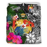 Tonga Bedding Set - Turtle Plumeria Banana Leaf - Polynesian Pride