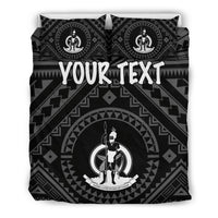 Vanuatu Personalised Bedding Set - Vanuatu Seal With Polynesian Tattoo Style - Polynesian Pride