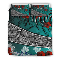 Cook Islands Bedding Set - Lizard And Turtle Green - Polynesian Pride