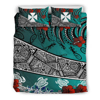 Wallis and Futuna Bedding Set - Lizard And Turtle Green - Polynesian Pride