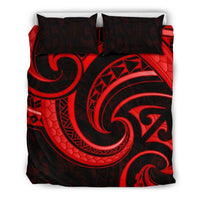 New Zealand Maori Mangopare Bedding Set Polynesian - Red - Polynesian Pride