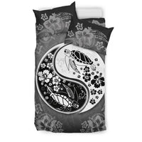 Turtle Duvet Cover Set - Yin Yang Hibiscus - Polynesian Pride