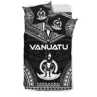Vanuatu Polynesian Chief Duvet Cover Set - Black Version - Polynesian Pride