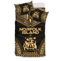 Norfolk Island Polynesian Chief Duvet Cover Set - Gold Version - Polynesian Pride