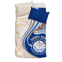 Marshall Islands Bedding Set - Marshall Islands Seal Flag Kanaloa Tatau Gen MH - Polynesian Pride