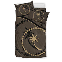Chuuk Duvet Cover Set - Chuuk Flag Brown - Polynesian Pride