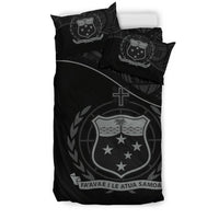 Polynesian Duvet Cover Set - Samoa Bedding Set Black - Polynesian Pride