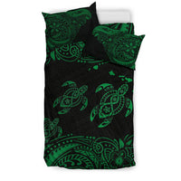 Polynesian Bedding Set - Hawaii Duvet Cover Set Blue Sea Turtle - Polynesian Pride