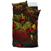 Polynesian Bedding Set - Niue Duvet Cover Set Reggae Color - Polynesian Pride