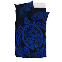 Hawaii Bedding Set - Hawaii Polynesian Turtle Bedding Set - Daria Style Blue - Polynesian Pride