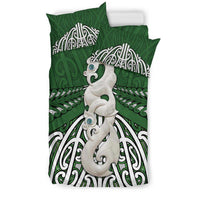 Maori Moko Tattoo Bedding Set, Manaia Pounamu - Polynesian Pride