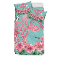 Hawaii Tropical Hibiscus Turtle Mint Style - Bedding Set AH - Polynesian Pride