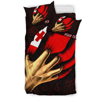 Tonga Personalised Bedding Set - Tonga In Me (Red) - Polynesian Pride