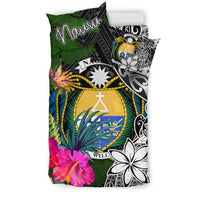 Nauru Bedding Set - Turtle Plumeria Banana Leaf Crest - Polynesian Pride