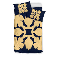 Hawaiian Bedding Set Royal Pattern - Indigo - C1 Style - Polynesian Pride