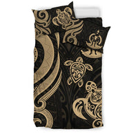 Vanuatu Bedding Set - Gold Tentacle Turtle - Polynesian Pride