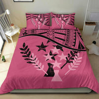 Kosrae Duvet Cover Set - Kosrae Flag Pink - Polynesian Pride