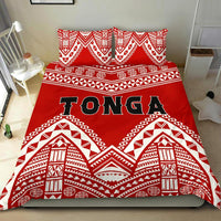 Polynesian Bedding Set - Tonga Tribal Pattern Duvet Cover Set Red - Polynesian Pride