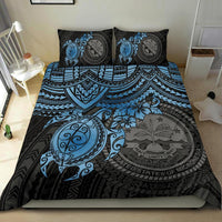 Federated States Of Micronesia Duvet Cover Set - Blue Turtle - Polynesian Pride