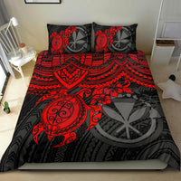 Polynesian Hawaii Duvet Cover Set - Red Turtle - Polynesian Pride
