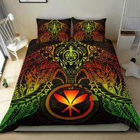 Polynesian Hawaii Duvet Cover Set - Reggae Turtle Manta Ray - Polynesian Pride