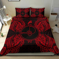 Polynesian Bedding Set - Yap Duvet Cover Set Map Red - Polynesian Pride