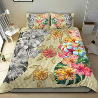 Hawaii Polynesian Flowers Swimming Turtles Bedding Set - Polynesian Pride