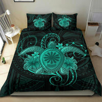 Hawaii Turtle Hibiscus Polynesian Bedding Set - Full Style - Turquoise - Polynesian Pride
